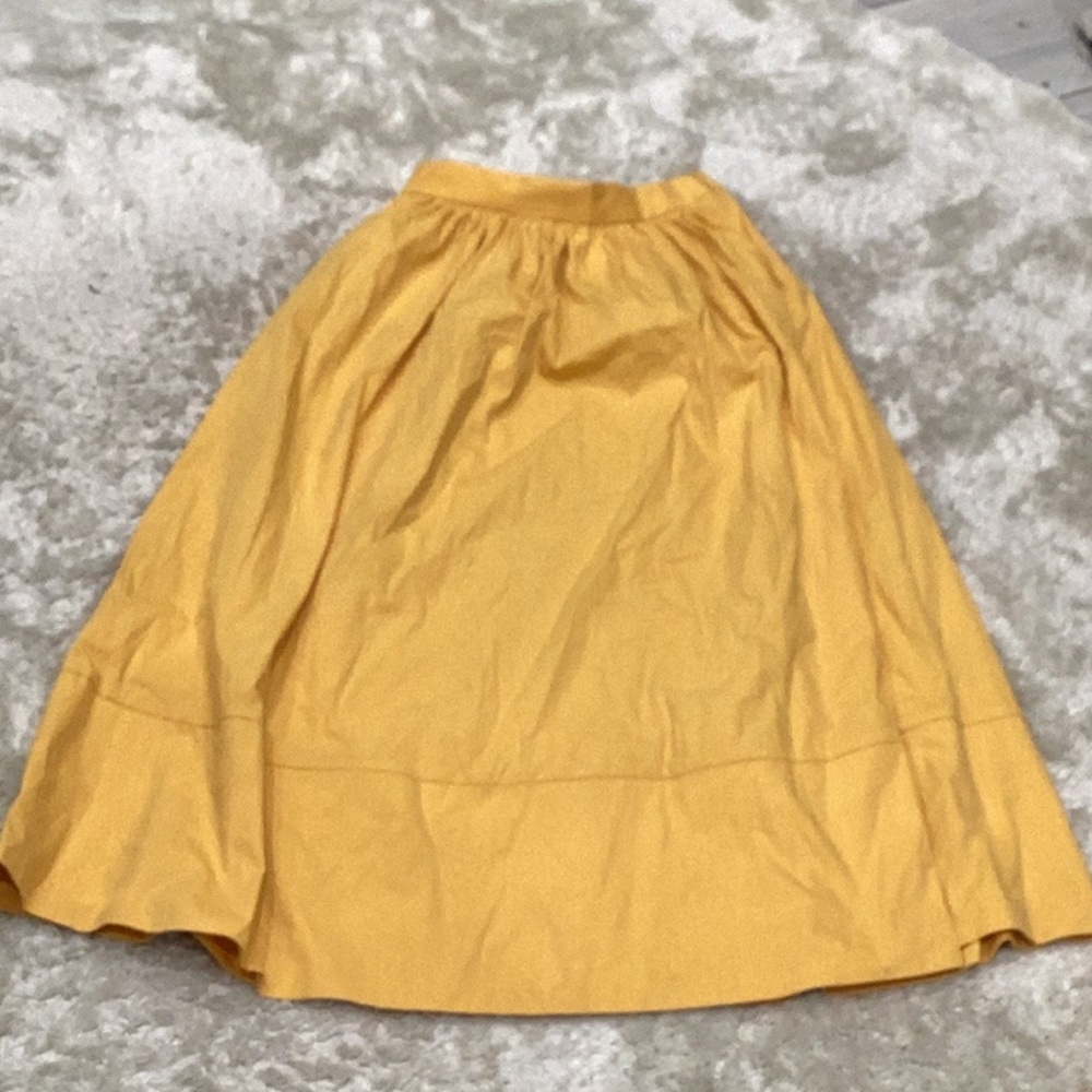 Mango Sunny Yellow Maxi Skirt cotton